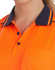 Picture of Australian Industrial Wear -SW81-Unisex Hi-Vis Bamboo Charcoal Short Sleeve Polo