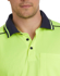 Picture of Australian Industrial Wear -SW81-Unisex Hi-Vis Bamboo Charcoal Short Sleeve Polo