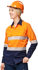 Picture of Australian Industrial Wear -SW83-Unisex Hi Vis Cool-Breeze Safety Long Sleeve Shirt (Segmented Tape)