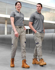 Picture of Australian Industrial Wear -WP28-Unisex Cotton Stretch Drill Cuffed Work Pants