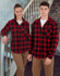 Picture of Australian Industrial Wear -WT11-Unisex Classic Flannel Plaid Long Sleeve Shirt