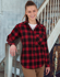 Picture of Australian Industrial Wear -WT11-Unisex Classic Flannel Plaid Long Sleeve Shirt