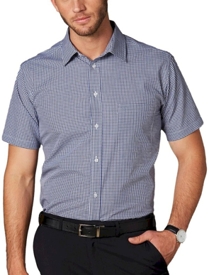 Picture of Winning Spirit Mens Multi-tone Check Short Sleeve Shirt (M7320S)