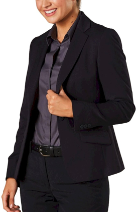 Picture of Winning Spirit Ladies Poly/viscose Stretch One Button Cropped Jacket (M9205)