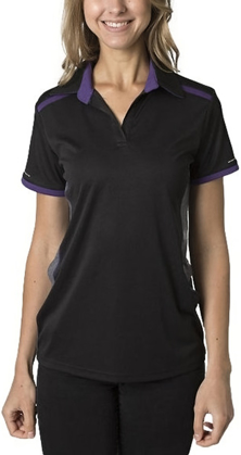 Picture of Be Seen Ladies Cooldry Heather and Sports Interlock Fabric Polo (BKP500L)