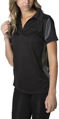 Picture of Be seen-BKP800L-Ladies Polo With Contrast Soft Touch Heather Fabric At Sleeves And Side Panels