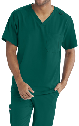 Picture of Skechers Men's Structure V-neck scrub Top - Hunter Size S (SK0112)