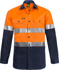 Picture of NCC Apparel Mens Hi Vis Two Tone Long Sleeve Cotton Drill Shirt With CSR Reflective Tape (WS4000)