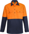 Picture of NCC Apparel Mens Heavy Duty Hybrid Two Tone Half Placket Cotton Drill With Gusset Sleeves (WS4254)