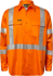 Picture of NCC Apparel Mens Lightweight Hi Vis Long Sleeve Vented Cotton Drill Shirt With X Pattern CSR Reflective Tape (WS6010)