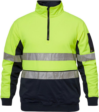 Picture of NCC Apparel Mens Hi Vis Half Zip Reflective Pullover (WT8013)