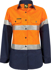 Picture of NCC Apparel Womens Lightweight Hi Vis Long Sleeve Vented Reflective Cotton Drill Shirt (WSL501)