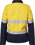 Picture of NCC Apparel Womens Torrent HRC2 Hi Vis Two Tone Open Front Shirt With Gusset Sleeves And FR Reflective Tape (FSL016A)