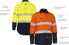 Picture of Bisley Workwear Taped Hi Vis FR Ripstop Vented Shirt - 185 GSM (BS8438T)