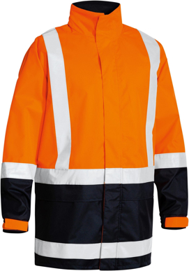 Picture of Bisley Workwear Taped Hi Vis Recycledd Rain Shell Jacket (BJ6766T)