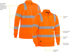 Picture of Bisley Workwear Taped Hi Vis 1/4 Zip Pullover (BK6814T)