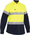 Picture of Bisley Workwear Womens Hi Vis Taped Stretch Ripstop Shirt (BL6491T)