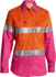 Picture of Bisley Workwear Womens Taped Hi Vis Cool Lightweight Drill Shirt (BL6696T)