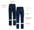 Picture of Bisley Workwear Taped Ripstop Vented Work Pants (BP6474T)
