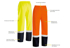 Picture of Bisley Workwear Taped Hi Vis Rain Shell Pants (BP6965T)