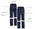 Picture of Bisley Workwear Taped Industrial Engineered Cargo Pants (BPC6021T)