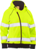 Picture of Bisley Workwear Womens Taped Hi Vis Fleece Zip Front Hoodie With Sherpa Lining (BKL6819T)