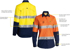 Picture of Bisley Workwear Womens Taped Hi Vis Ripstop Shirt (BL6415T)
