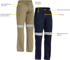 Picture of Bisley Workwear Womens Taped Cool Vented Lightweight Pants (BPL6431T)