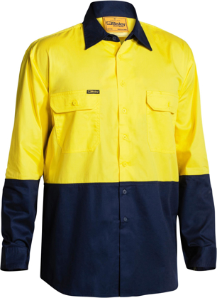 Picture of Bisley Workwear Hi Vis Cool Lightweight Drill Shirt (BS6895)