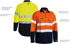 Picture of Bisley Workwear Tencate Tecasafe® Plus 700 Taped Hi Vis FR Vented Shirt (BS8082T)