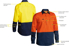 Picture of Bisley Workwear Hi Vis Closed Front Drill Shirt (BSC6267)