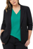 Picture of NNT Uniforms Womens Crepe Stretch Longline Jacket - Black (CAT1H8-BKP)