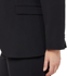 Picture of NNT Uniforms Womens Crepe Stretch Longline Jacket - Black (CAT1H8-BKP)