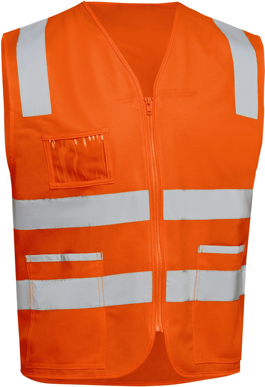 Picture of Bisley Workwear Taped Hi Vis Safety Zip Vest (BV0341T)