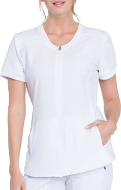 Picture of Cherokee Scrubs Womens Infinity Zip Front V-Neck Top (CH-CK810A)