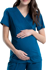 Picture of Cherokee Scrubs Womens Maternity Side Zip Solid Scrub Top (CH-WW688)