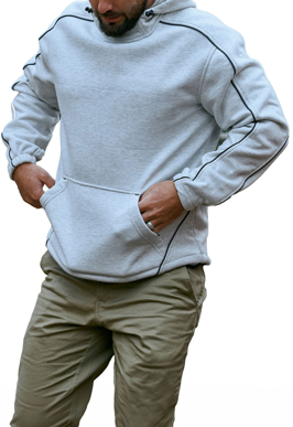 Picture of Bisley Workwear Marle Fleece Hoodie Jumper (BK6983)