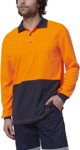 Picture of Hard Yakka Mens Long Sleeve Hi Vis Polo (Y19617)