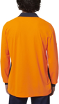 Picture of Hard Yakka Mens Long Sleeve Hi Vis Polo (Y19617)