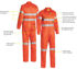 Picture of Bisley Workwear Taped Hi Vis Lightweight Coverall (BC6718TW)