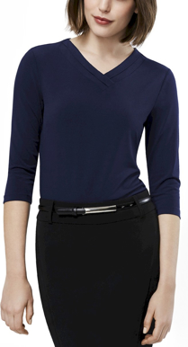 Picture of Biz Collection Womens Lana 3/4 Sleeve Top (K819LT)