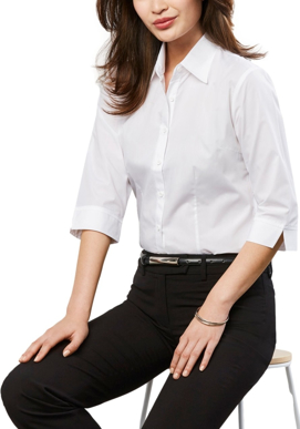 Picture of Biz Collection Womens Base 3/4 Sleeve Shirt (S10521)
