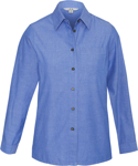 Picture of Biz Collection Womens Chambray Long Sleeve Shirt (LB6201)