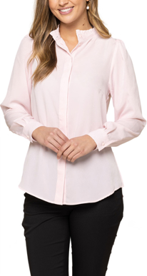 Picture of Gloweave-1753WL-Long Sleeve Button Through Blouse