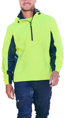 Picture of Bisley Workwear Hi Vis Liquid Repellent Fleece Hoodie (BK6571)