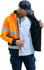 Picture of Bisley Workwear Taped Hi Vis Zip Fleece Hoodie With Sherpa Lining (BK6988T)