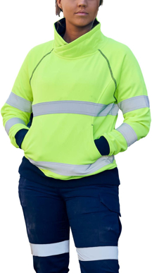 Picture of Bisley Workwear Womens Taped Hi Vis Fleece Jumper (BKL6818T)