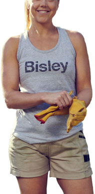 Picture of Bisley Workwear Womens Cotton Logo Singlet (BKSL063)