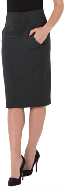 Picture of LSJ Collections Ladies Pocket Skirt (Polyester) (303-ME)