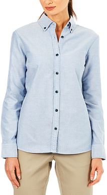 Picture of Identitee Womens Reuben Long Sleeve Shirt (W66)